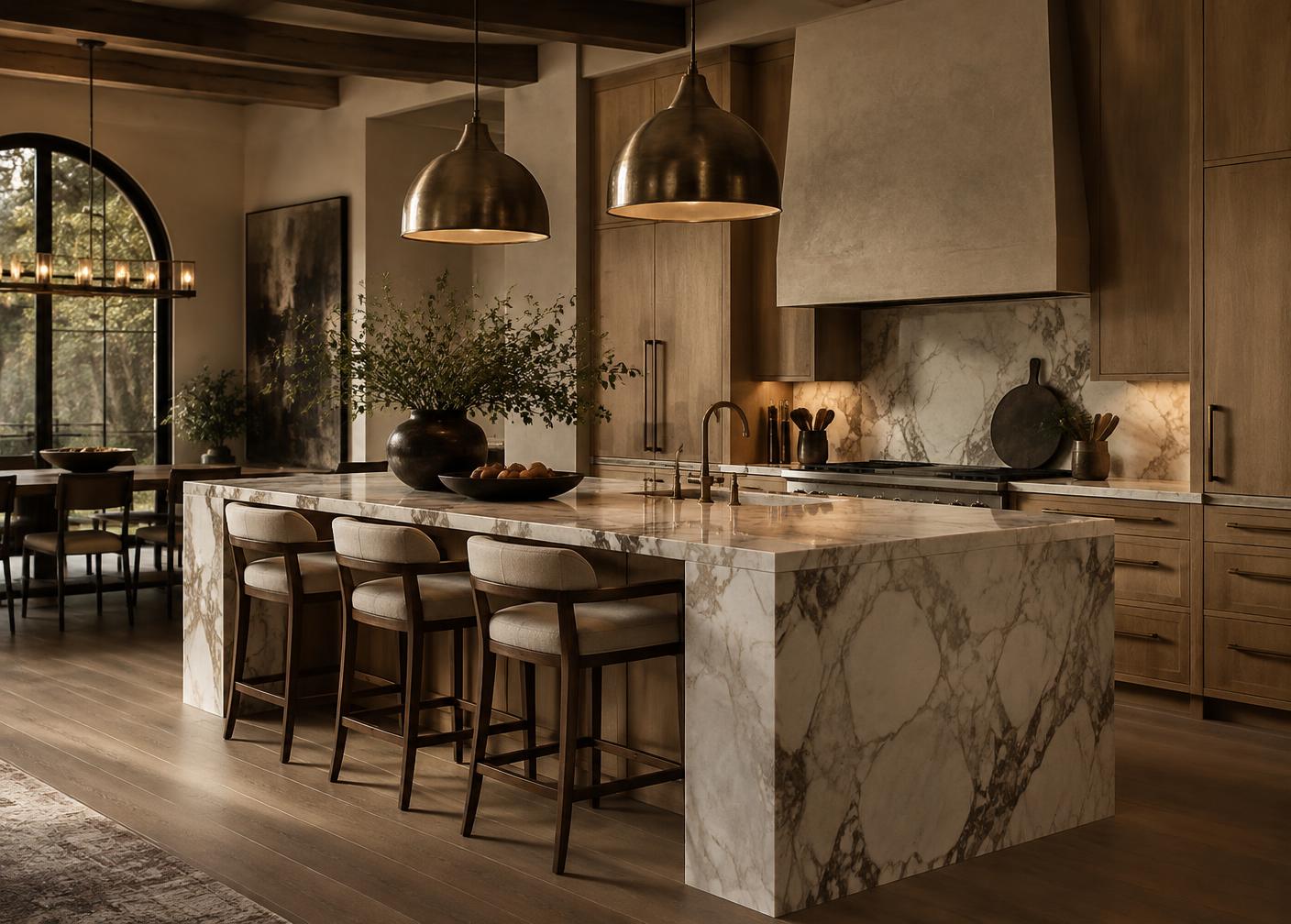 Warm Modern Kitchen